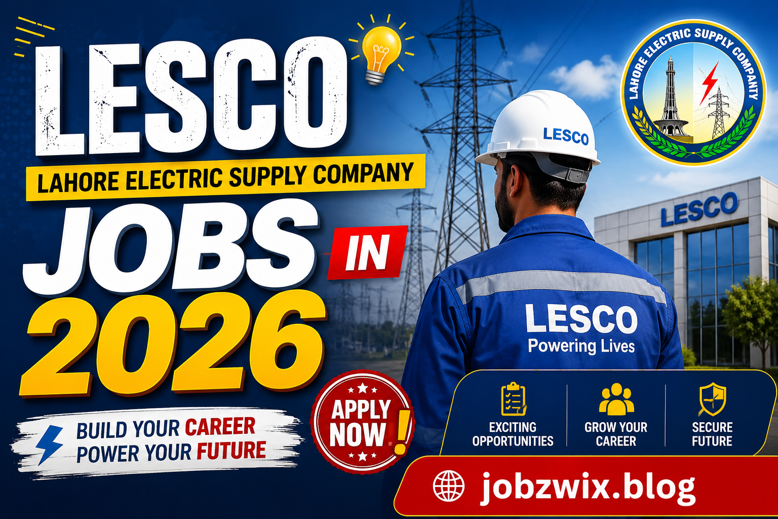 Latest Advertisement for Lahore Electric Supply Company LESCO Jobs in 2026 – Online Application at LESCO Jobs 2026