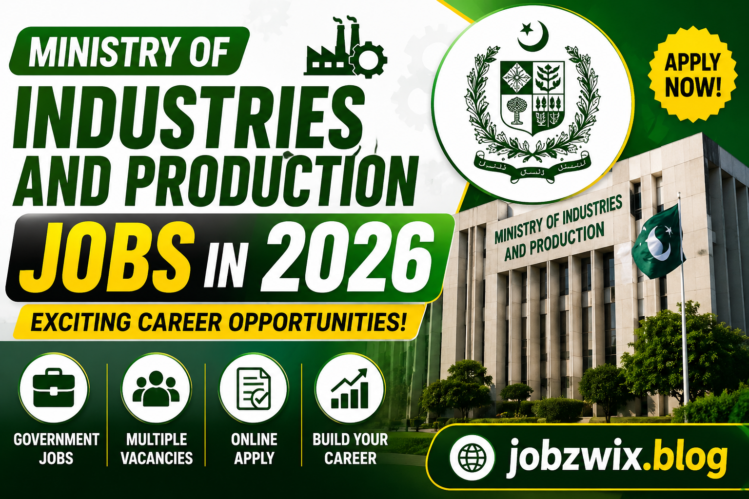 Latest Openings for Ministry of Industries and Production Jobs in 2026 – Apply Guide at Ministry of Industries and Production Jobs 2026