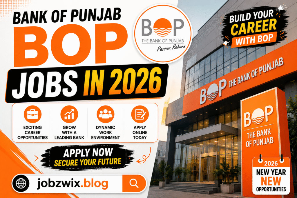 Bank of Punjab BOP Jobs in 2026