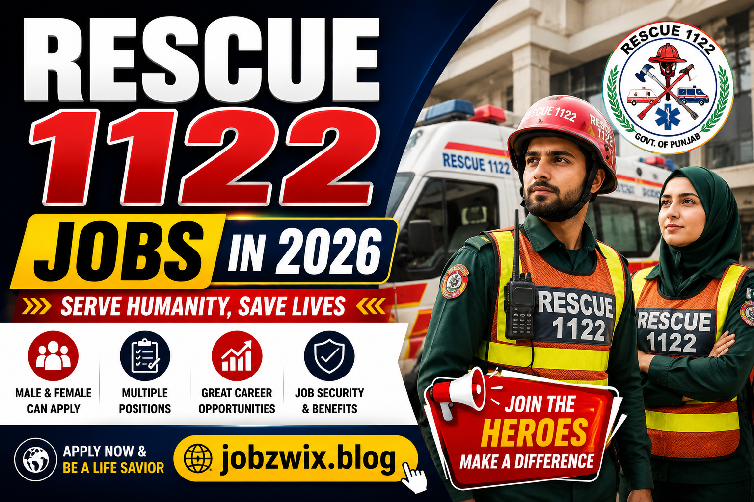 Latest Opportunities for Rescue 1122 Jobs in 2026 – Application Guide at Rescue 1122 Jobs 2026